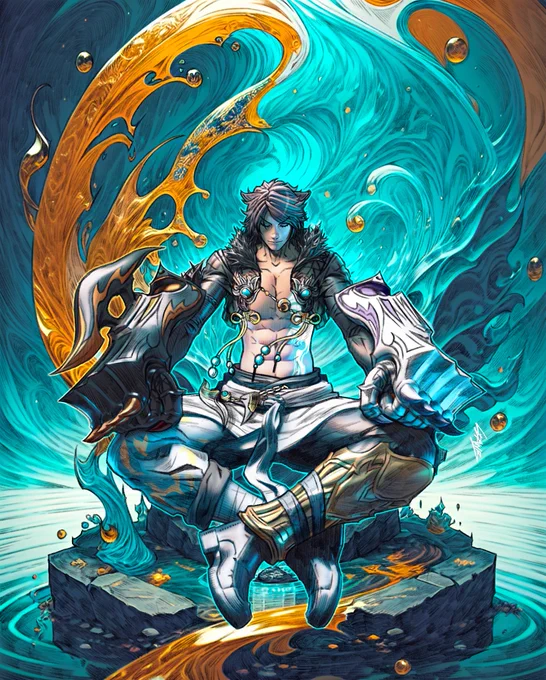 ff14 stormblood, monk artwork 