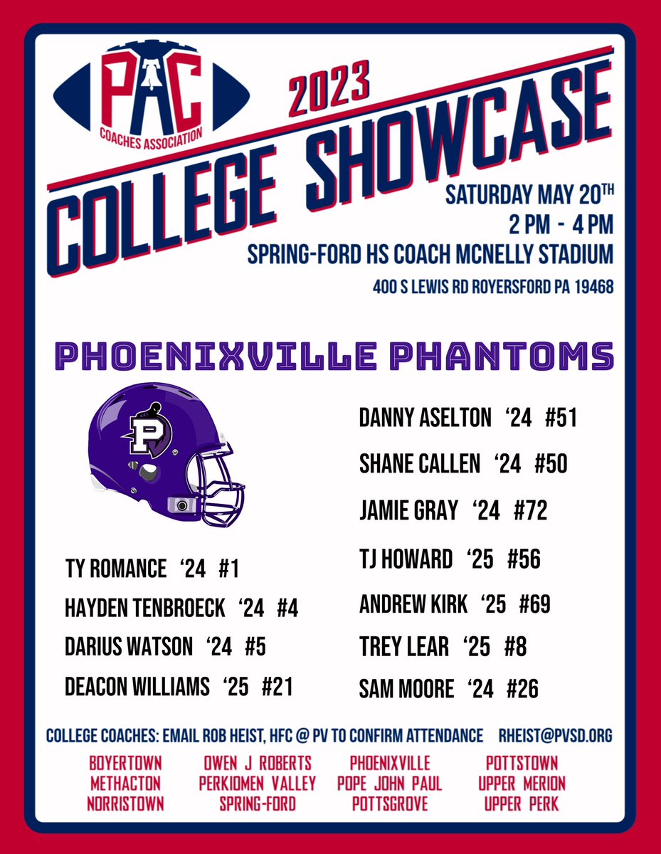 Phoenixville High School Football (@phoenixvillefb) on Twitter photo 