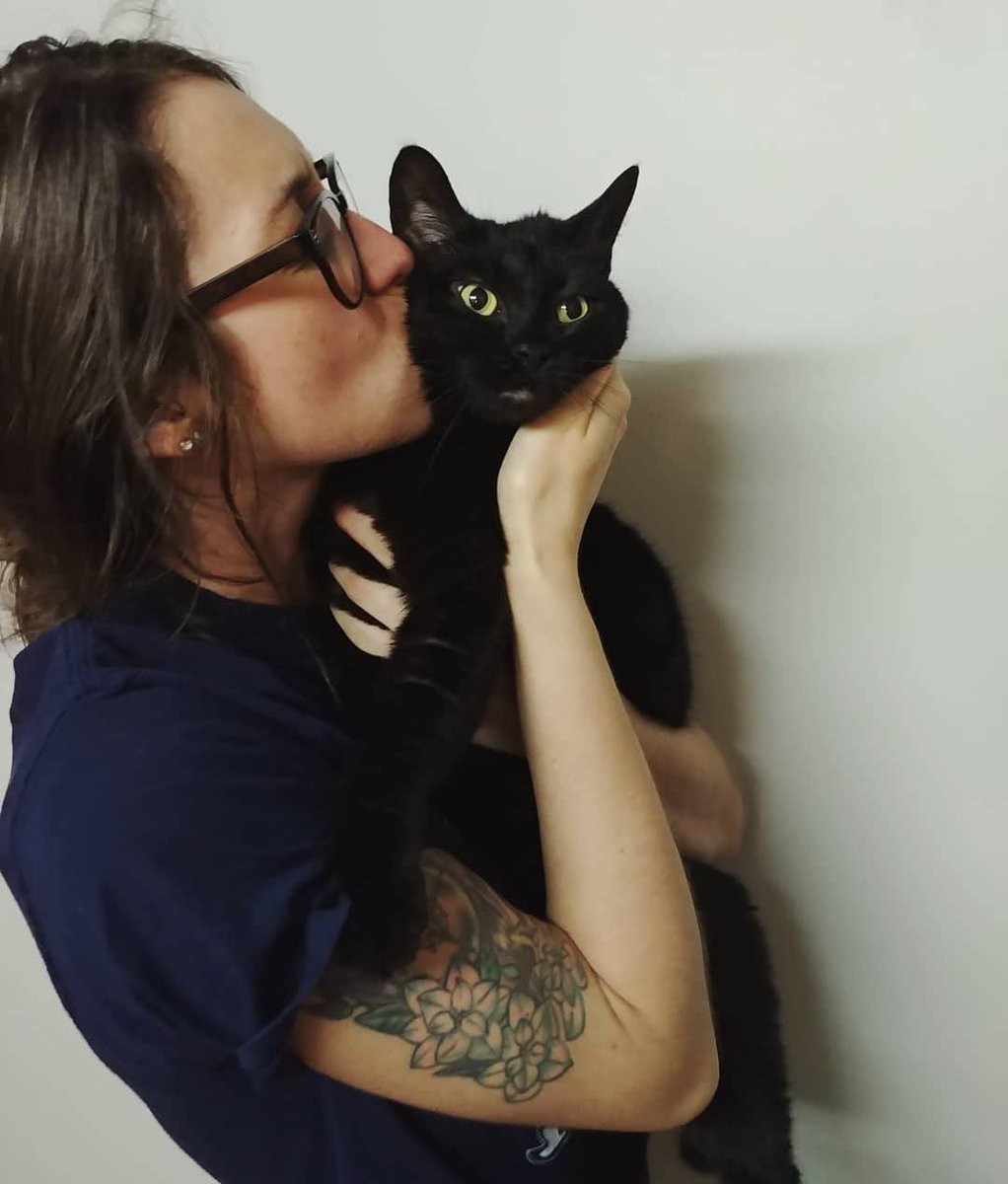 Once upon a time, I went to volunteer to walk dogs at the Humane Society HPE and ended up filling out an application form to adopt this sweet little lady called Babygirl (now named Iliza). On this day 8 years ago I got to bring her home! #HappyGotchaDay Iliza 🖤  #AdoptDontShop