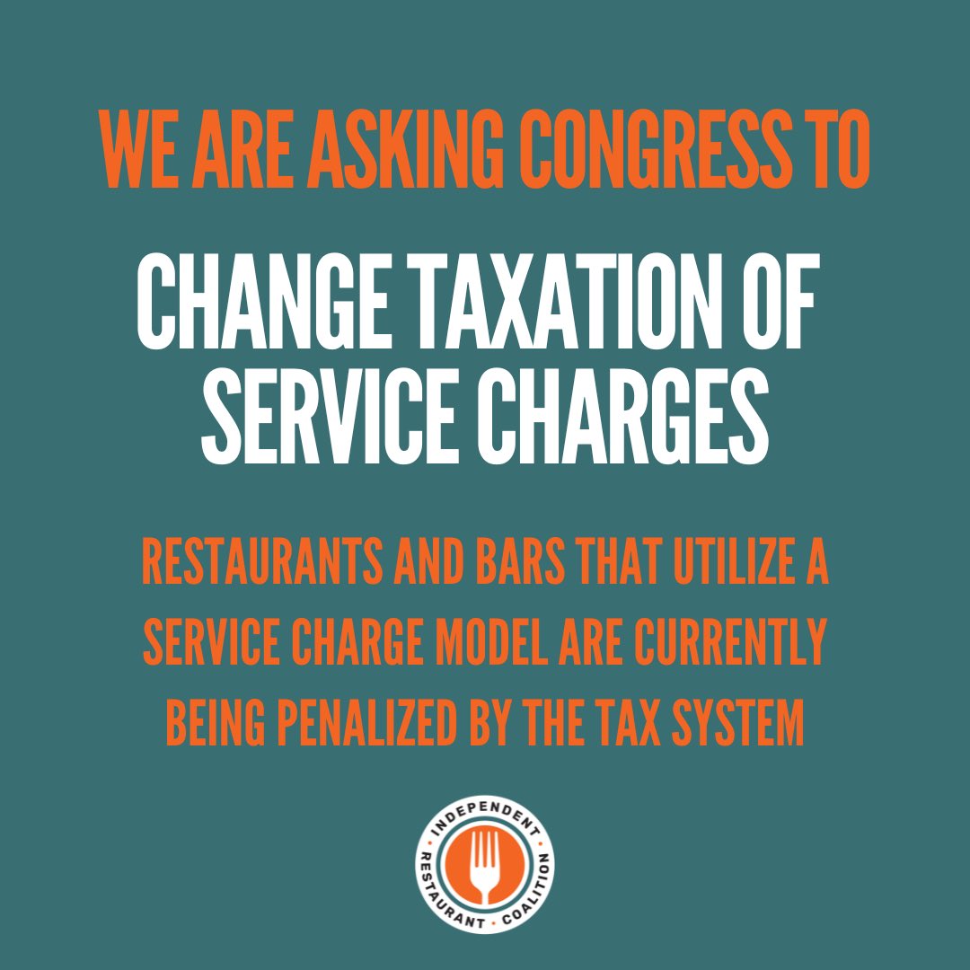 Today, the IRC sent a letter to members of Congress signed by more than 400 restaurant and bar owners, employees and diners in support of changing the taxation of service charges.

Call your member of Congress today to urge their support - 202.224.3121