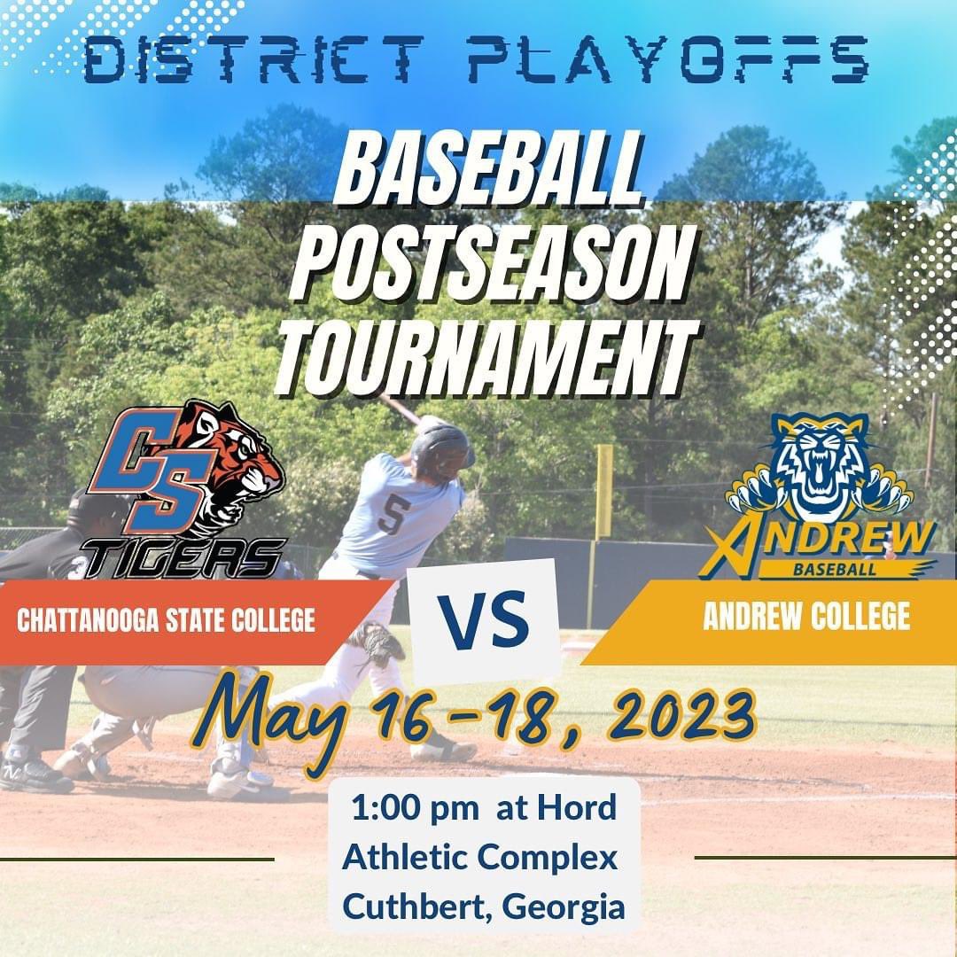 Come out and support your Andrew College Tigers this week as we play in the district tournament. Best of three series to advance!! Each game will be live streamed at jockjive.com
