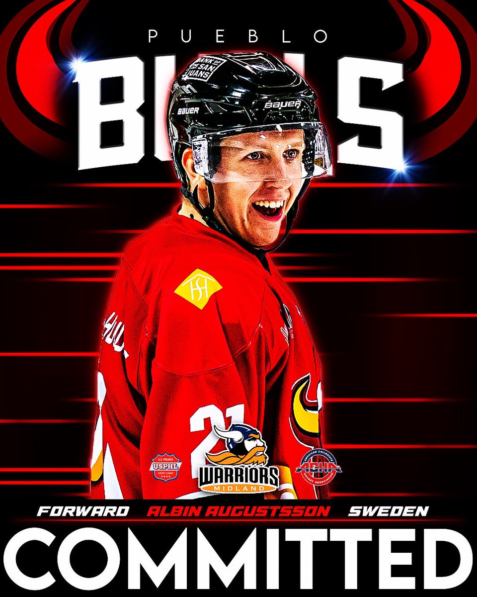 We are excited to announce the commitment of Bulls Forward #21 Albin Augustsson to Midland University!
Albin had a great first year in the US for the Bulls as he posted 6 goals and 13 assists! Albin was a true team player and always gave 100%.