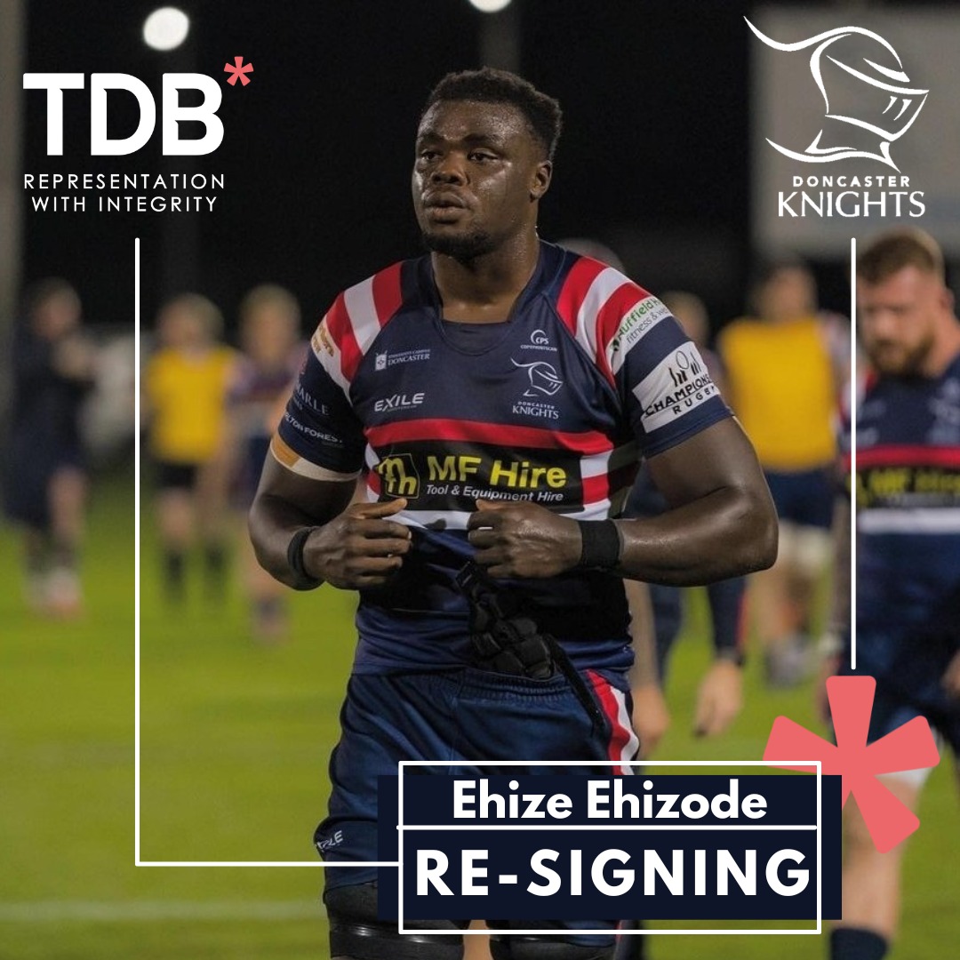 TDB_Sports's tweet photo. We are extremely excited to announce that Ehize Ehizode has re-signed with @DoncasterKnight for the 2023/24 season ⚔✍

More info ➡️ https://t.co/grJm6w59Y9

#ImWithTDB #KeepingYouRIGHT #EhizeEhizode #DoncasterKnights #ChampRugby #NewContract #Rugby #RugbyPlayer #FansFavourite https://t.co/RPgj9FCrkP