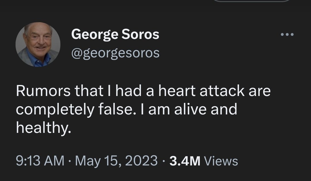 😥Very unfortunate news, but in the end, you'll face a just & righteous God who says vengeance belongs to him. Be very afraid @georgesoros #LTI2