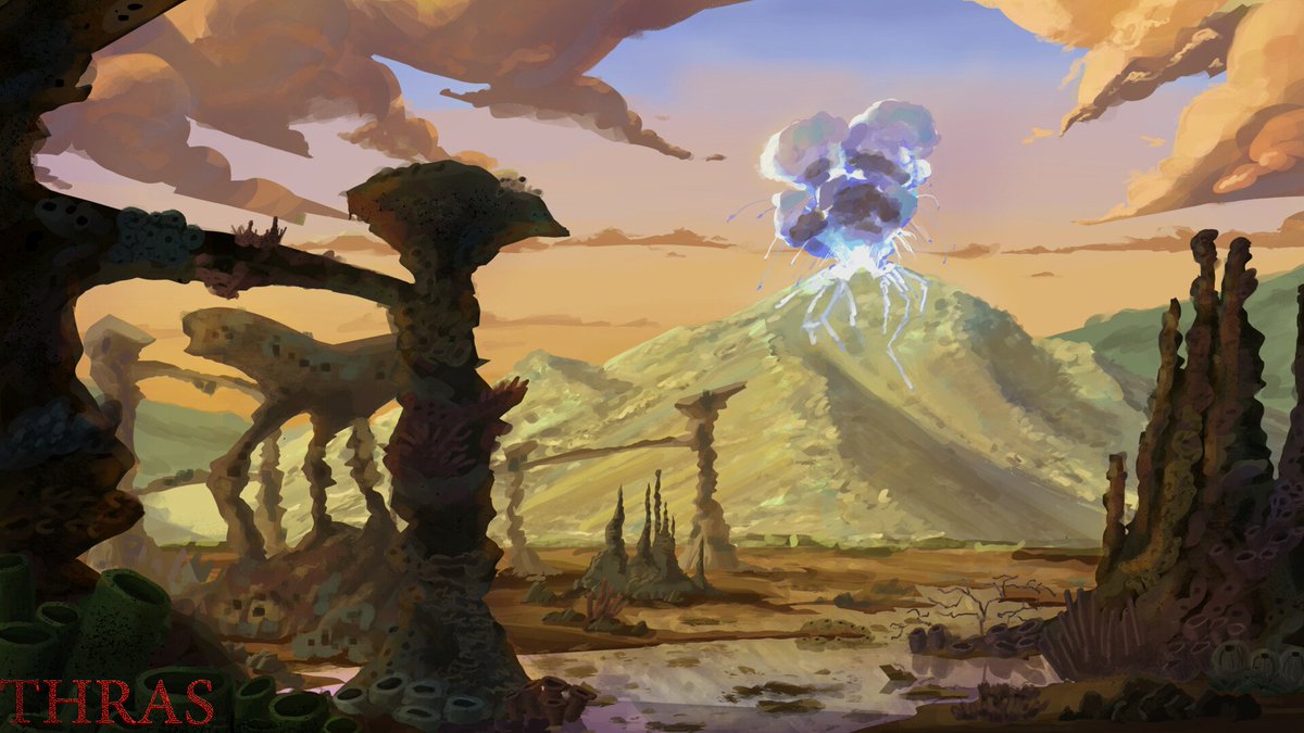 Thras_Skyrim's tweet photo. Two pieces of environmental concept art for you today, both from the south-west of Thras around the Coral forests.
Artwork is by “BeardedSultan”, check out their Artstation for some great breakdowns/ideation on making these:
https://t.co/8RmrzBd8QO
#2DArt https://t.co/q2l9n0megv