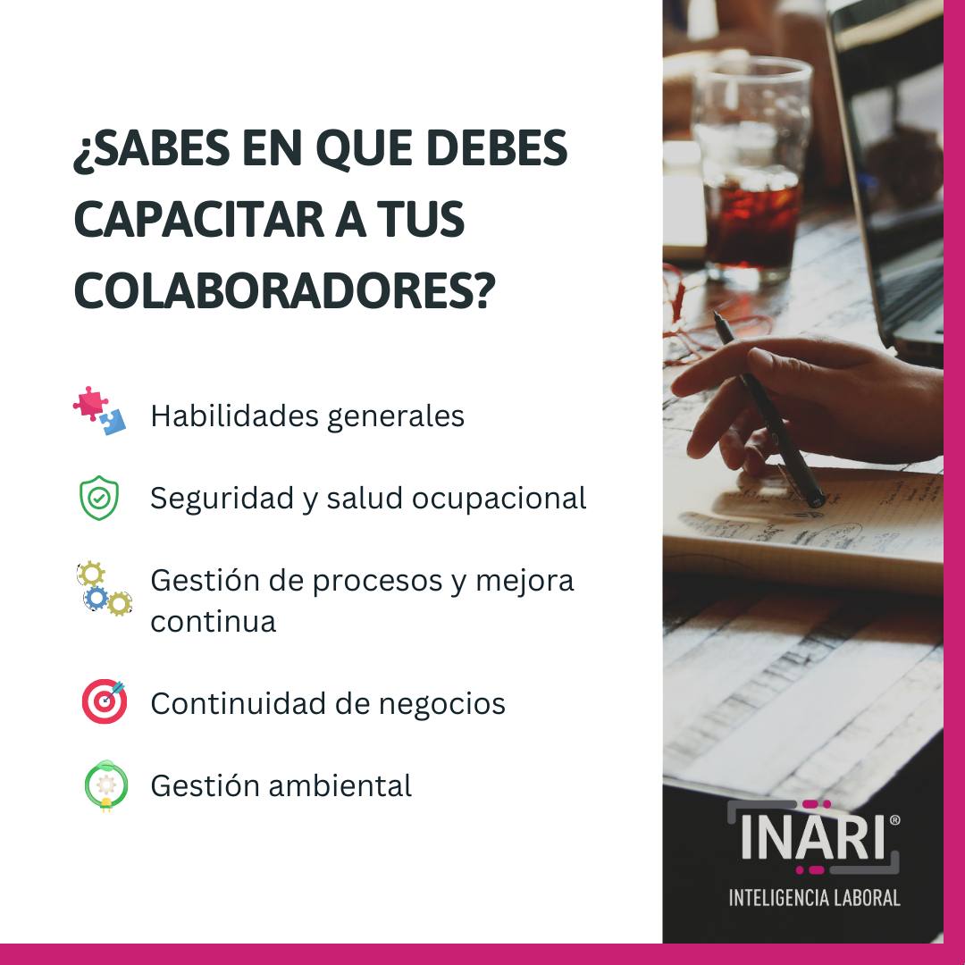 INARIIntLab's tweet photo. ¿Sabes en qué debes capacitar a tus colaboradores para cumplir con dichos objetivos? https://t.co/FdNNTyUlPZ