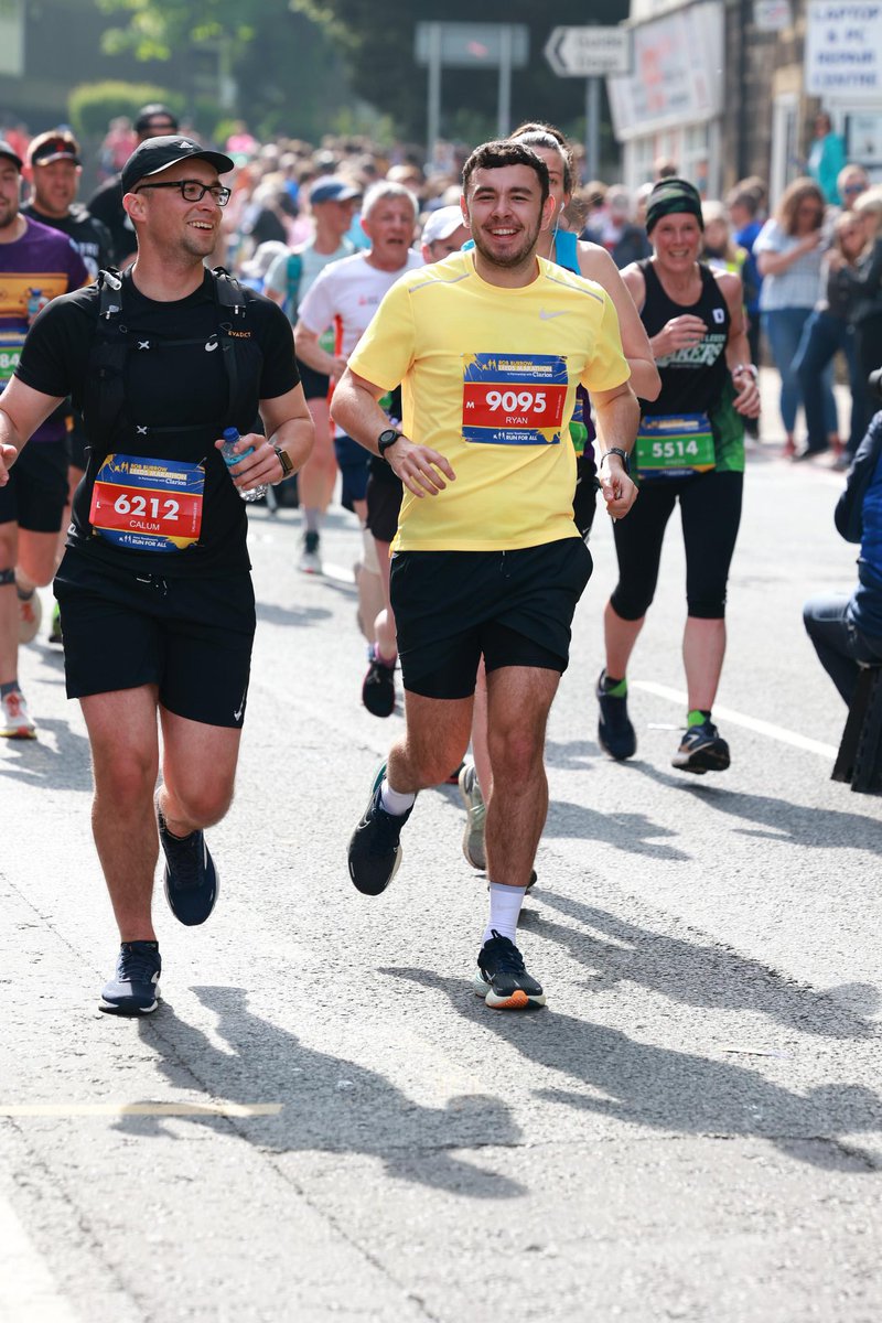 CalumSMacLeod's tweet photo. Rob Burrow Leeds Marathon 2023

First ever marathon and an amazing day - running for a mate, with a mate 🏃‍♂️

A big thank you to those who supported us and donated towards a great cause @WPCancerCharity 

#RobBurrowLeedsMarathon https://t.co/h4xLv6WQ36