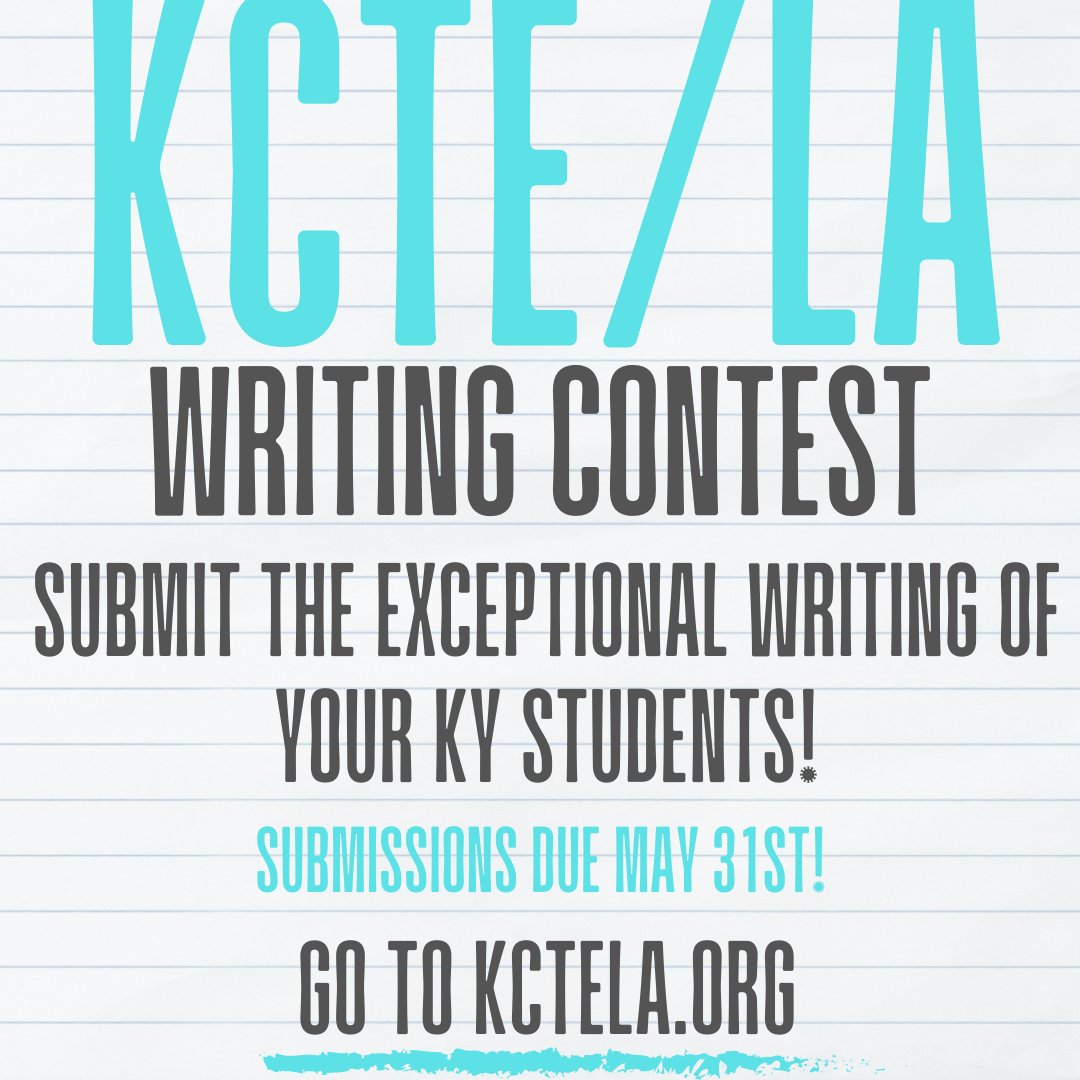 KCTE_LA's tweet photo. 🔔@kcte_la Members!🔔 
Time to submit your stellar student writing: https://t.co/iWRDpQkUVF https://t.co/KxVuPkM1M9
