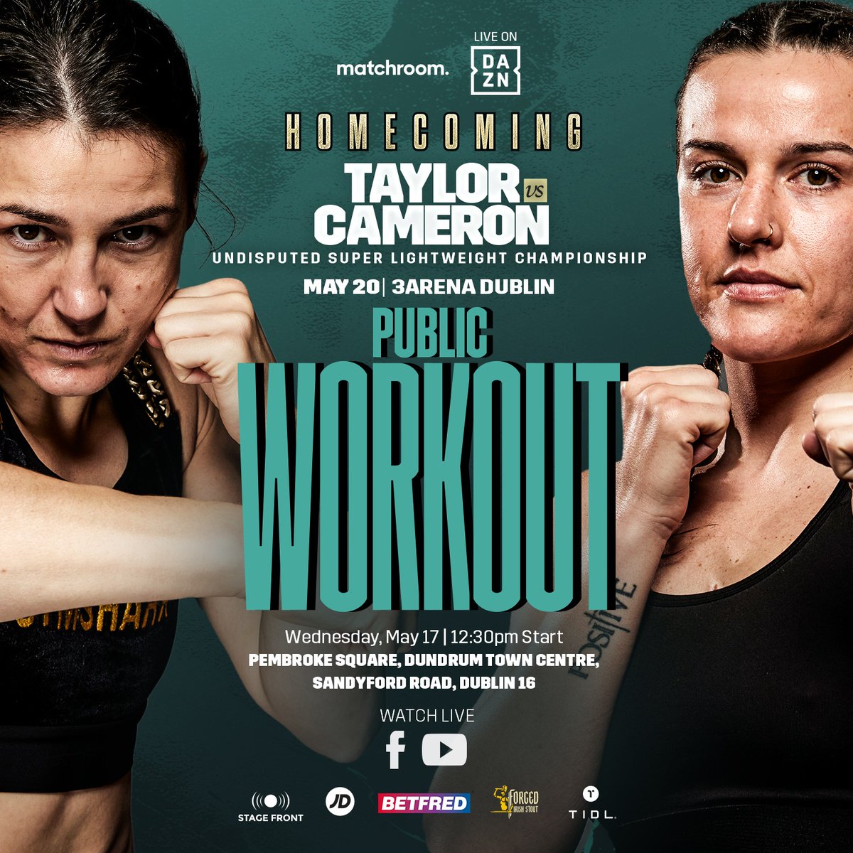 First public event of fight week is quickly approaching! 😁 Everyone welcome to Wednesday's open workout 🙌🇮🇪