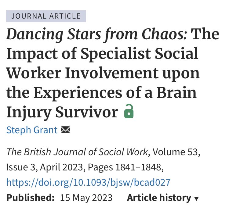 Dancing Stars from Chaos: Today on the first day of #ABIWeek #Every90Seconds we are thrilled to see our EbE governance group member, Steph Grant’s article in the @BJofSW is now live and open access. Congratulations Steph! academic.oup.com/bjsw/article-a…