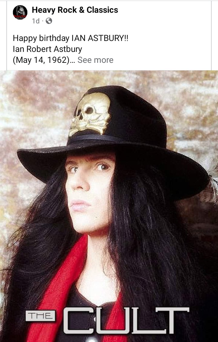 Happy belated birthday Ian Astbury (61)  