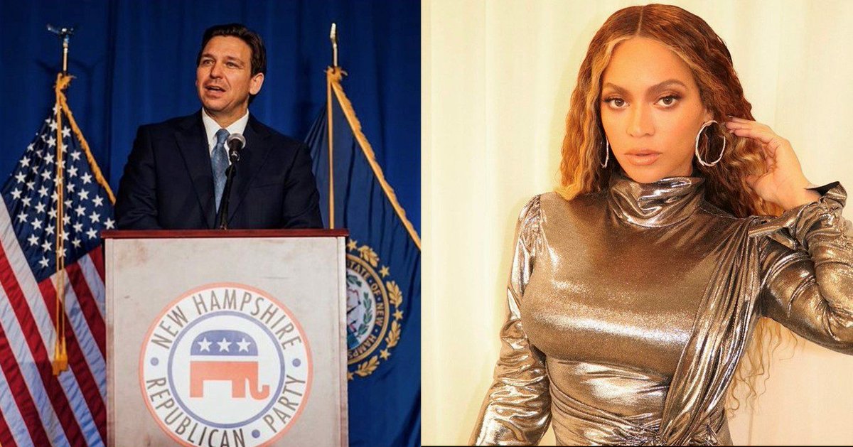 instinctmag's tweet photo. Beyonce VS. DeSantis Is The Fight We Are Here For #Entertainment #News #GenderNeutral #LGBTdiscrimination #RonDeSantis  https://t.co/oXLWuEeYBv https://t.co/gBcQPP14PK