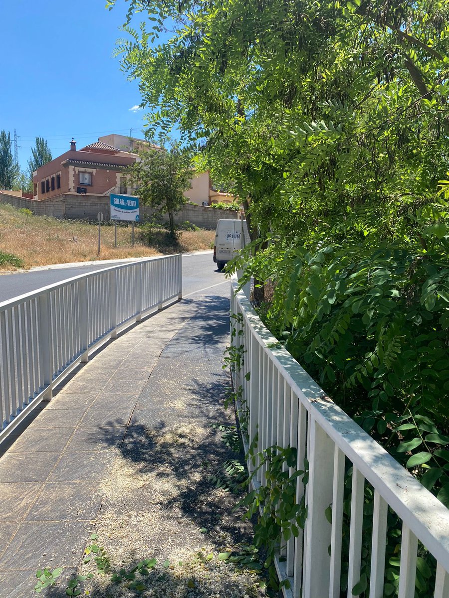 Asuarezm's tweet photo. -Limpieza, desbroce y jardinería en diversas zonas del municipio.

-Desinfección y limpieza de trazado viario con @BarredoraJun.

@AyuntamientoJun https://t.co/fvjMei6myg