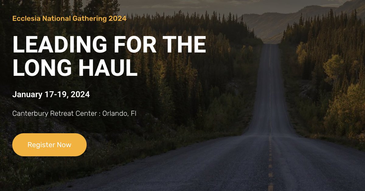 Registration for the Ecclesia National Gathering '24 is now OPEN!
Florida in January? Early Bird Prices? Yes, please!
mailchi.mp/fbfe5ad44e85/r…