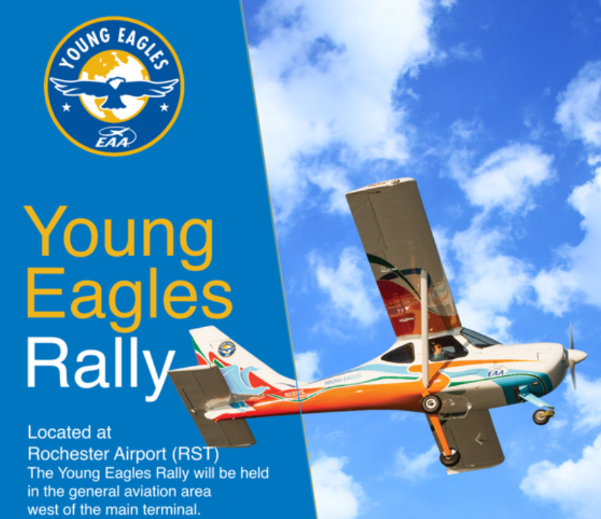 Do you know a child between the ages of 8 and 17 who is interested in aviation? Register them for a free airplane ✈ ride courtesy of EAA Chapter 100 this Saturday, May 20, between 8 am and noon. Sign up 👉🏻 ow.ly/HnIn50Oosql