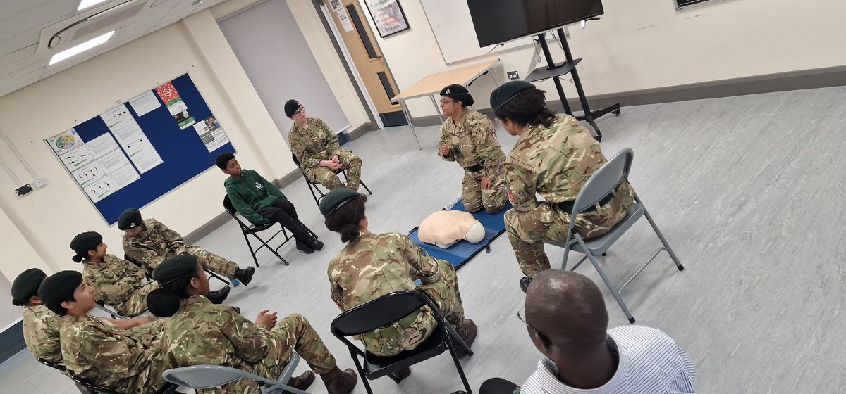 DC 77 Rifles (ACF) (@77_acf) on Twitter photo It's Annual Inspection time and tonight we had the honour of hosting Maj Jarvis who sat in on a first aid lesson then spoke to the cadets about his time in the Rifles and the importance of team work.
<a href="/RiflesRegiment/">The Rifles</a> <a href="/RIFLES_5/">5 RIFLES</a> <a href="/7Coyglseacf/">7CoyGLSEACF</a> @ColCadetsACF It's Annual Inspection time and tonight we had the honour of hosting Maj Jarvis who sat in on a first aid lesson then spoke to the cadets about his time in the Rifles and the importance of team work.
<a href="/RiflesRegiment/">The Rifles</a> <a href="/RIFLES_5/">5 RIFLES</a> <a href="/7Coyglseacf/">7CoyGLSEACF</a> @ColCadetsACF