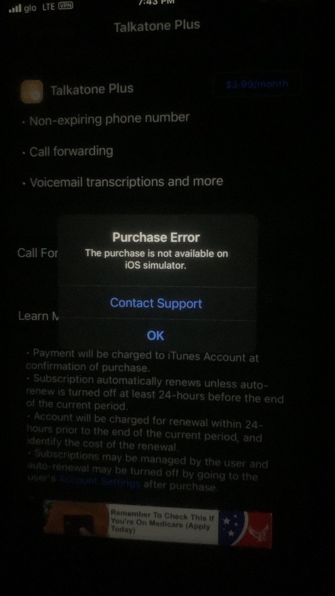 Bantale4's tweet photo. @Talkatone I was unable to make payment to my Talkatone account with iTunes pls what is going on https://t.co/vafIuGQsaC