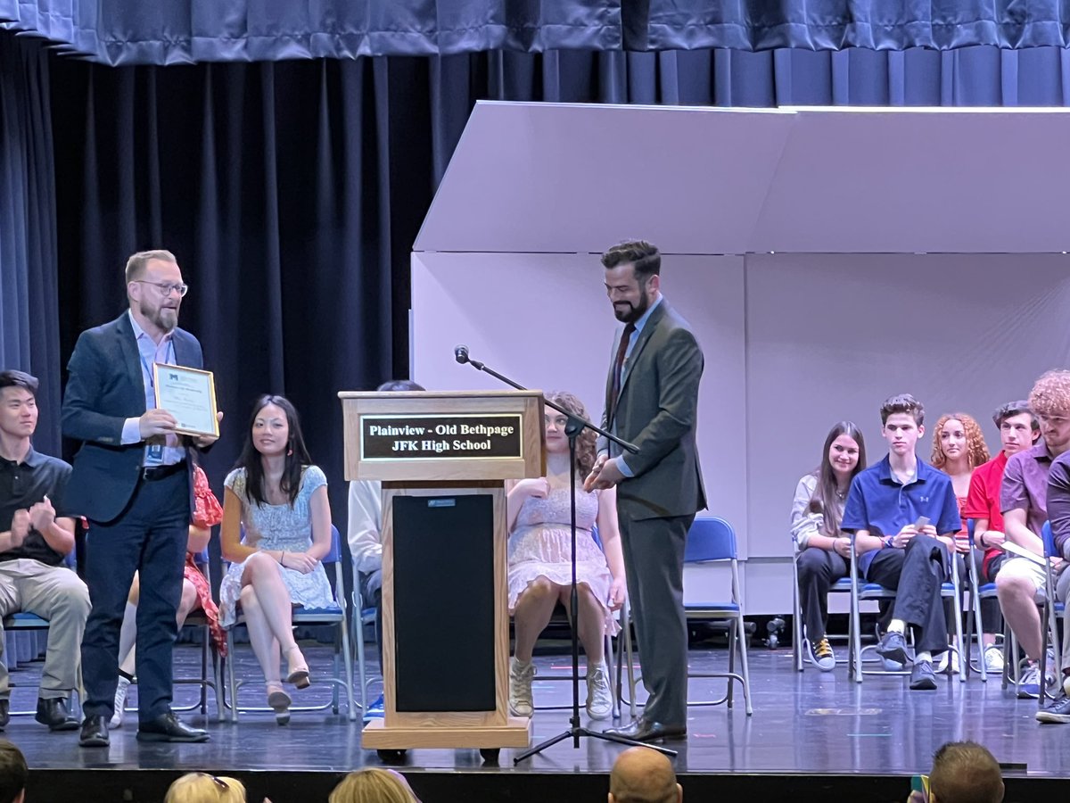 DrMSterg's tweet photo. Tri-M Honor Society Induction Ceremony @POBJFK. @JMurrayPOB was inducted into the society today too! @POBMusicDept @PobTriM @pob https://t.co/Ri9Tpv05ot
