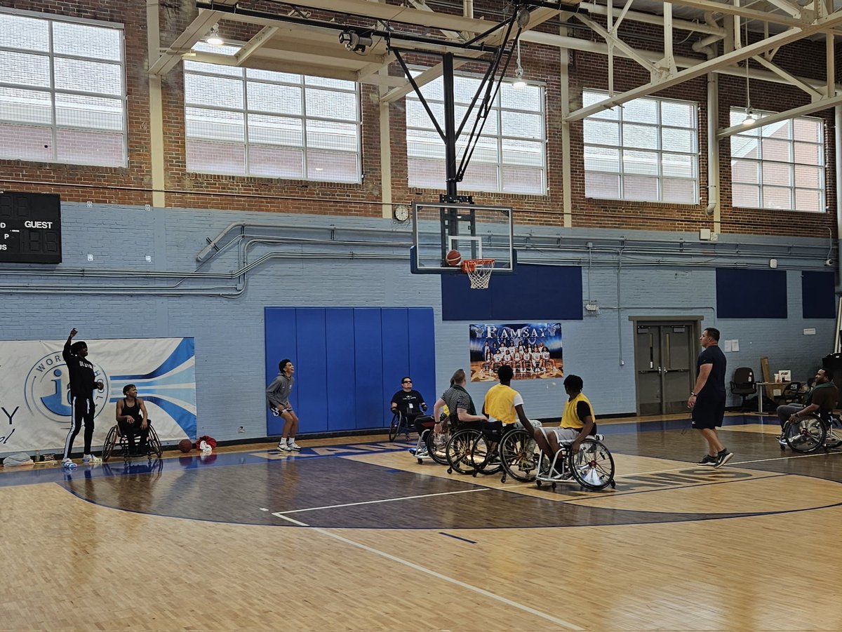 Lakeshore Foundation Event Inclusion MATTERS! Teaching BCS high school students how to play wheelchair basketball. EveryBODY plays. <a href="/BhamCitySchools/">Birmingham City Schools🎓</a> <a href="/LakeshoreFound/">Lakeshore Foundation</a> <a href="/prwill1052/">Dr. Pamela Williams</a>