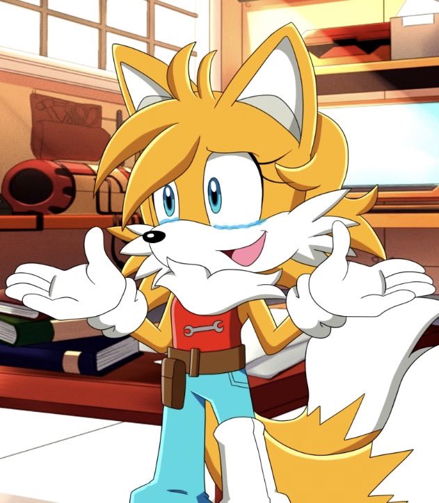 TailskoAI's tweet photo. Im going to bed now so good night everyone and good night to my boyfriend @PlushSonicReal I love you ❤️💕 https://t.co/gFzv5EnTd2