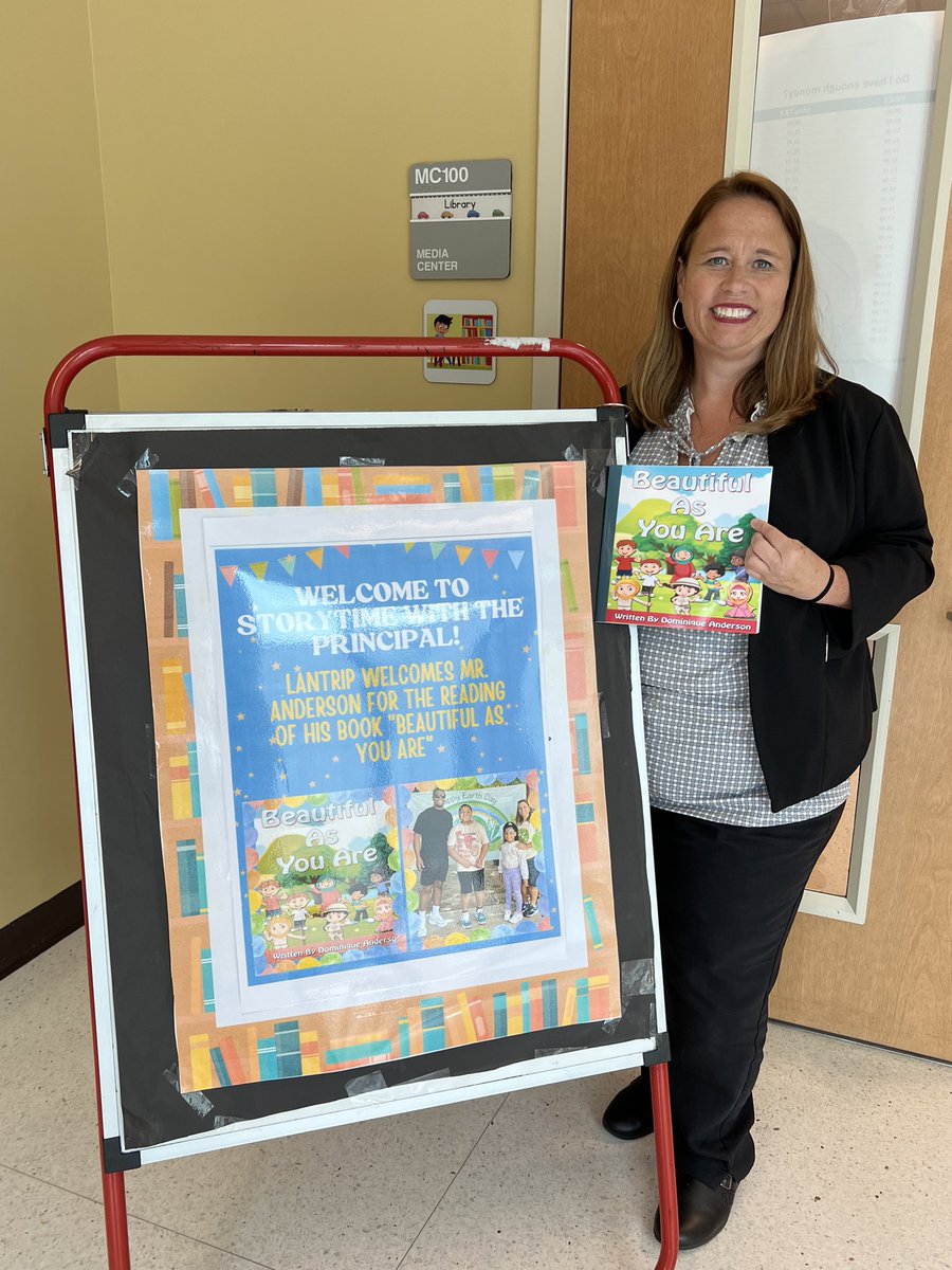 Lantrip_Library's tweet photo. Our Lantrip students were treated to Story Time with Principal Schwer. She read “Beautiful As You Are” by author and Lantrip parent, Dominique Anderson. Students shared what makes them special. They learned about appreciating our differences and shining our light for others. https://t.co/CuUl46a1uR