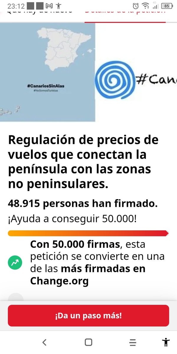 Paso a paso, firma con firma, alcanzamos el objetivo marcado, esto no es estadística, es la realidad 48.915 afectados por los precios a última desorbitados, el valor debe ser razonable 
#NoSomosTuristas
#ElAvionesNuestroTren
#CanariasCerca change.org/p/ministerio-d…