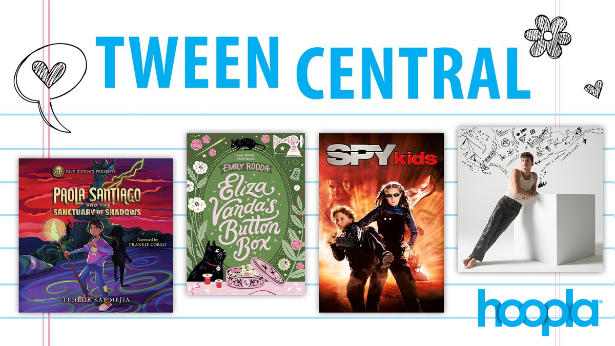 @hoopladigital doesn't forget about tweens - find great ebooks, comics, movies and music just for them. bit.ly/3IffsUR #gpreads #ebooks #publiclibraries #tweens