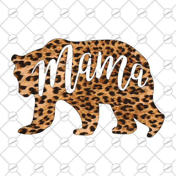 Mothers Day Gift Mama Bear Png in Leopard Cheetah etsy.me/3DaVCGf #mamabearpng #mamabearclipart #png #mamabear #sublimationdesigns @etsymktgtool