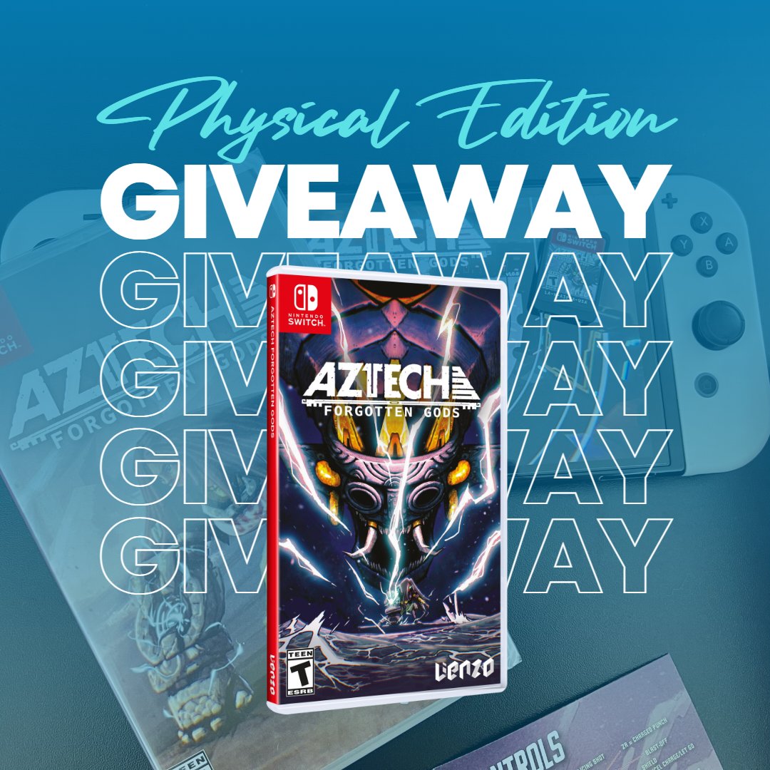 LienzoMx's tweet photo. 🎉 GIVEAWAY TIME! 🎉

To celebrate the physical release of Aztech Forgotten Gods with @LimitedRunGames, we're giving away a Nintendo Switch copy!

🔁 Follow, like, and RT to enter! 👥 Tag a friend in the comments!
📅 Ends May 19th! 

Open to US &amp; Mexico only.
Good luck! 🎮❤️ https://t.co/2RCcctY8FN