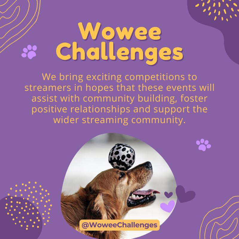WoweeChallenges's tweet image. We like hosting fun challenges for streamers! Wowee