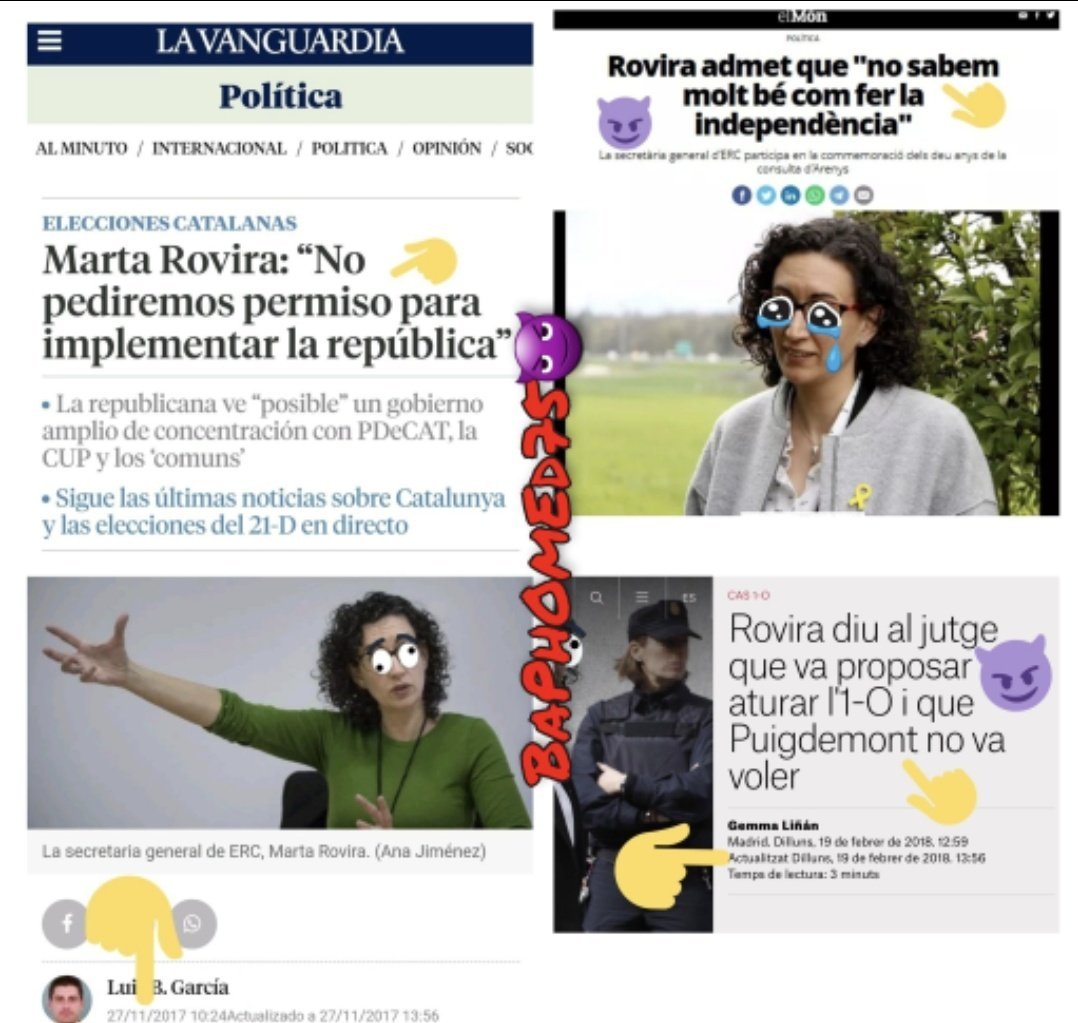 baphomed75's tweet photo. @martarovira Deixa de fer el ridícul, bleda assolellada. Ja no enganyes a ningú, farsant. https://t.co/JiLZtGCBRs