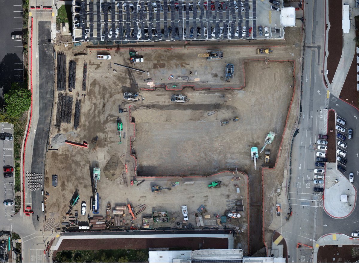 WebcorBuilders's tweet photo. Since mobilizing in February, the SCVMC BHSC project team has completed deep pier installation &amp; begun foundation work &amp; sub-slab electrical plumbing installation. Next up: finishing the basement and level 1 foundations and starting the basement perimeter walls! #BuildWithWebcor https://t.co/xDKvsW0j1O