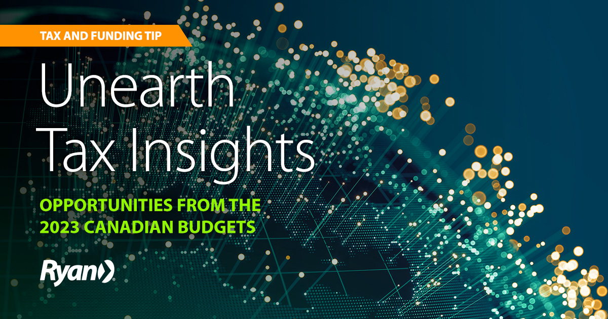 This spring, Ryan is sharing tax and funding resources. Review our collection of #2023 #budgethighlights and find potential tax savings or funding from the #federal or #provincial budgets.
tax.ryan.com/canada/budgets/