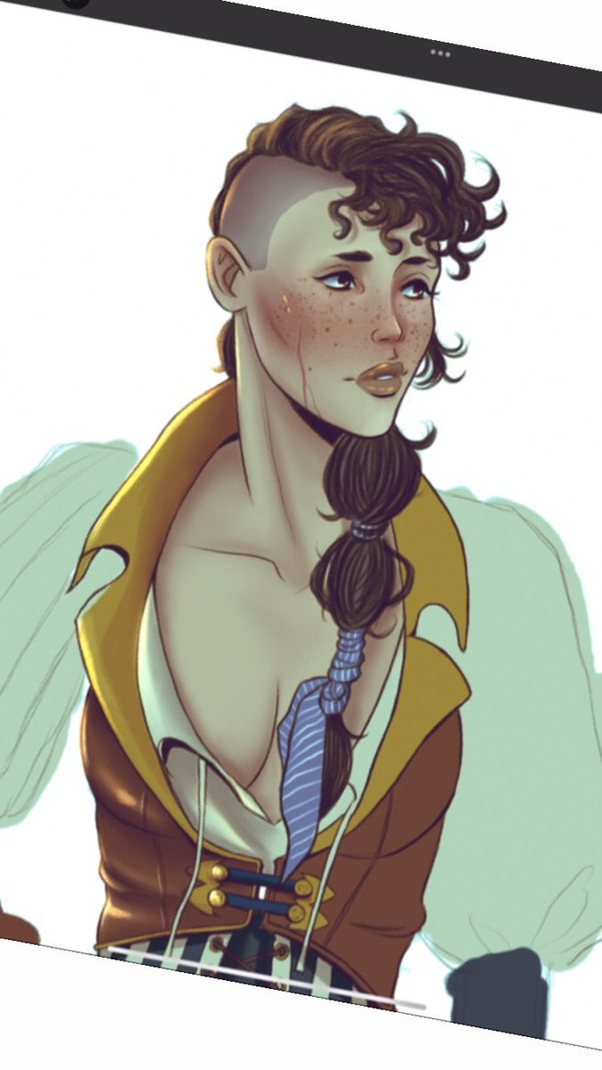 New look for my baby girl pirate! 🏴‍☠️🐒

[I haven't posted in a while, although I promised myself I would be more active.

But there are times when posting makes me anxious, does this happen to any of you?]

#sketch #workinprogress #oc #characterdesign