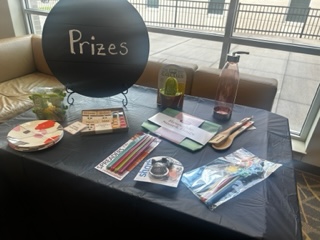 TheTechyLion's tweet photo. What good is a tech tasting without food and prizes?  Today's menu features snackitizers and food related prizes.  #KISDTechPD https://t.co/spDpYphCkK