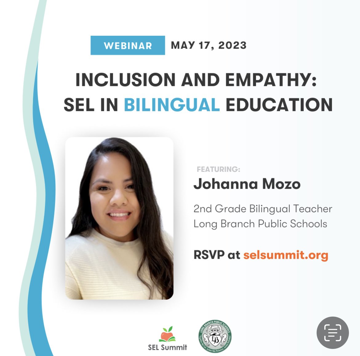 This Wednesday May 17 I will be presenting at <a href="/Peekapak/">Peekapak | Wellbeing Education</a>’s SEL Summit on SEL in The Bilingual Classroom if you are interested in joining in or know someone who is  interested please RSVP at selsummit.com 

<a href="/LBpublicschools/">Long Branch Public Schools</a> <a href="/lbpsbilingual/">LBPS Bilingual</a> <a href="/lbpsdei/">LBPS: Office of DEI</a>
