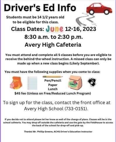 Avery High School tweet media