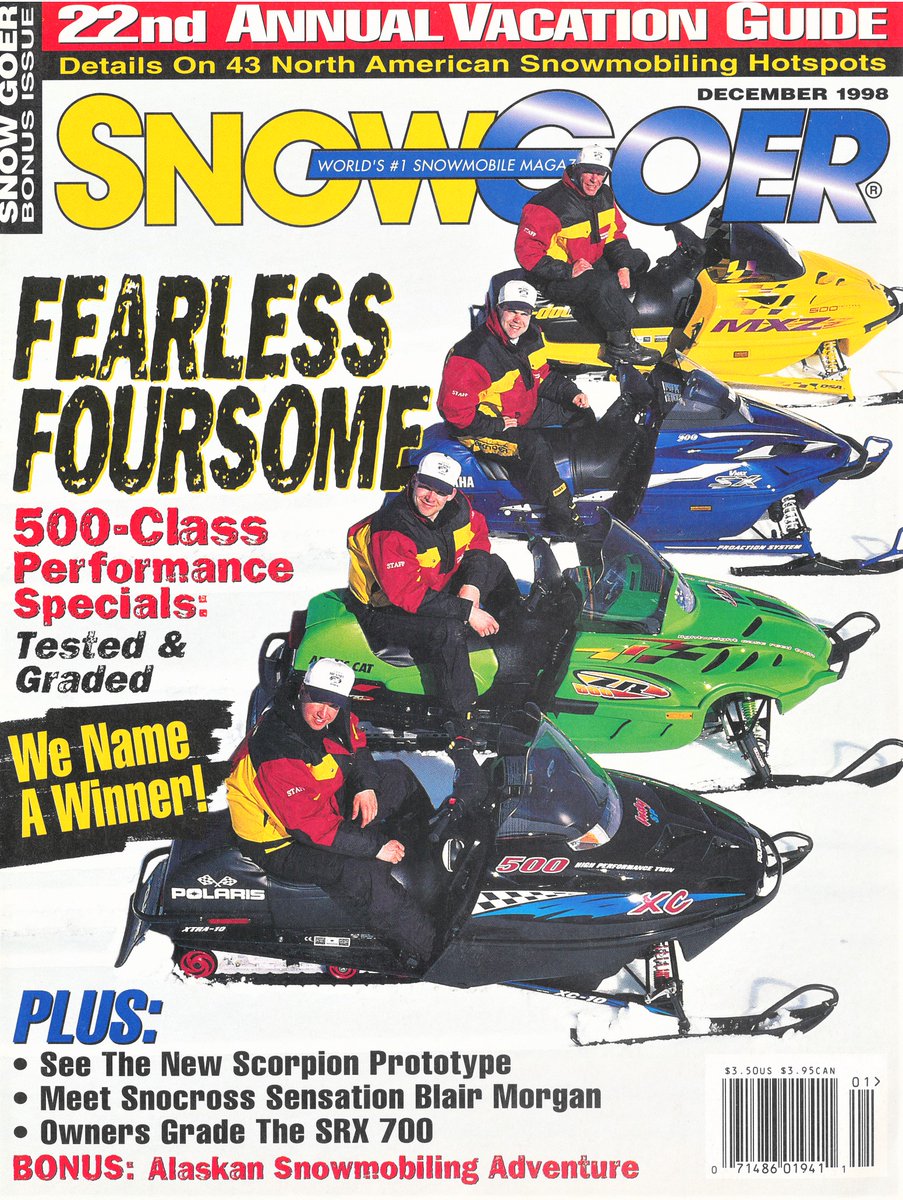 We specifically remember conducting this test: OH! what fun we had burning up the trails on evenly matched 500 twins! Don't get us wrong, we adore the new high-output turbos. But for flatland trail zooming, sometimes we wish we could turn back time. Who elso had one of the 500s?