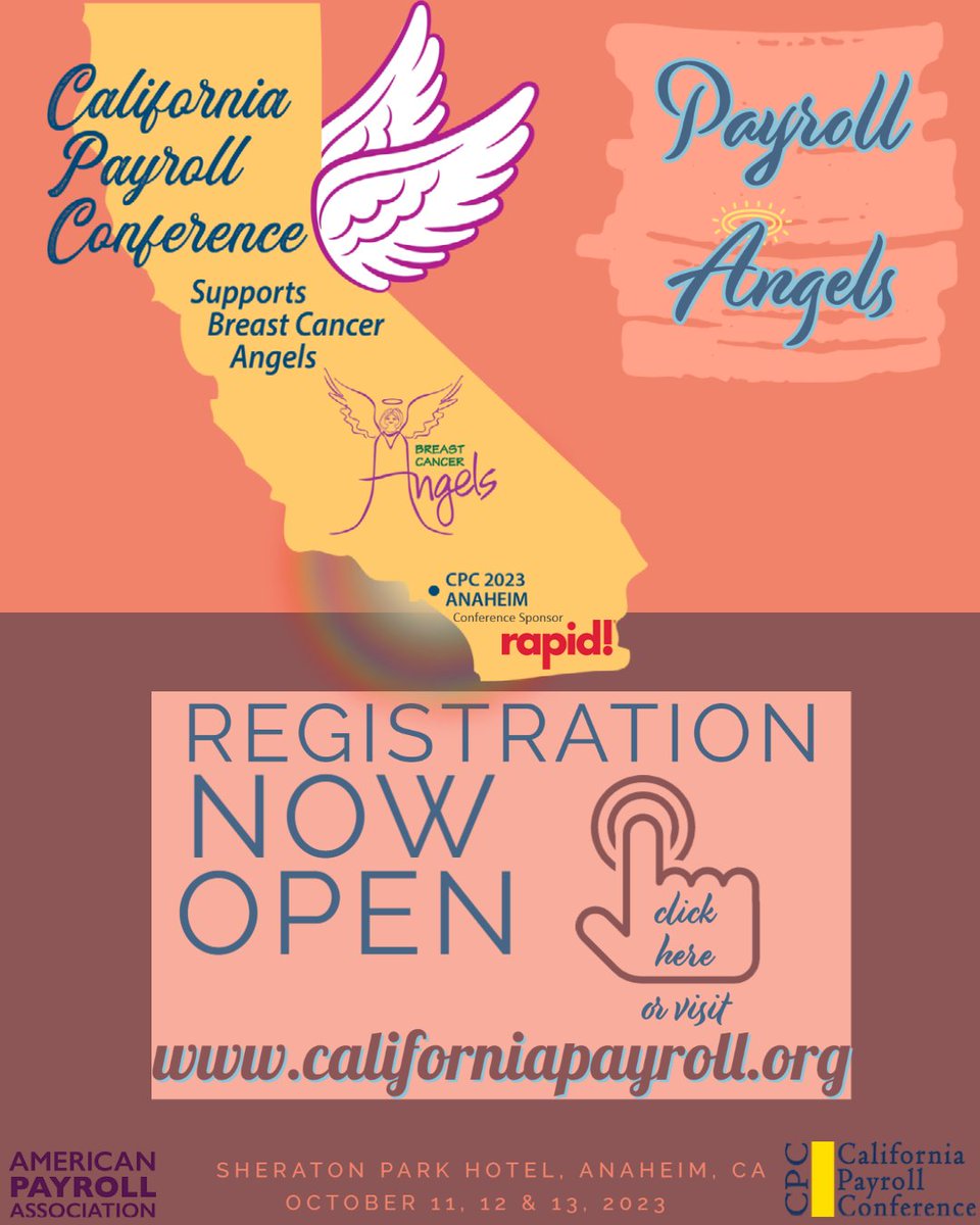 CAPayCon's tweet photo. REGISTRATION IS NOW OPEN!
Save your spot today!!!
https://t.co/UHbmM4CLyJ
#CAPaycon - via Whova Event App https://t.co/nRAXB5euNl