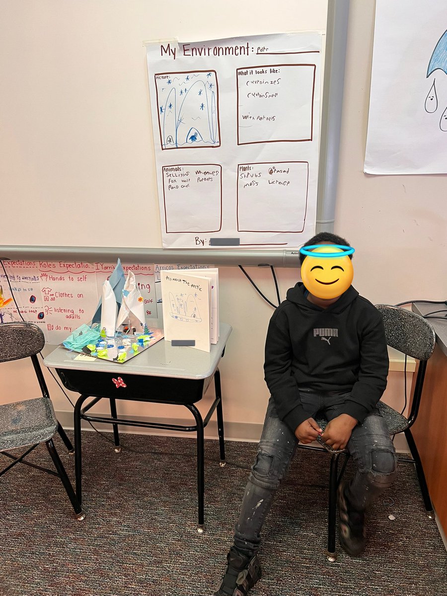 WalterFCPS's tweet photo. Today K-2 Delta students presented their habitat research projects to 5th graders! So proud of these kids and their  effort. These ss wrote books and created dioramas showcasing their habitat. https://t.co/wpSqvuvgEc