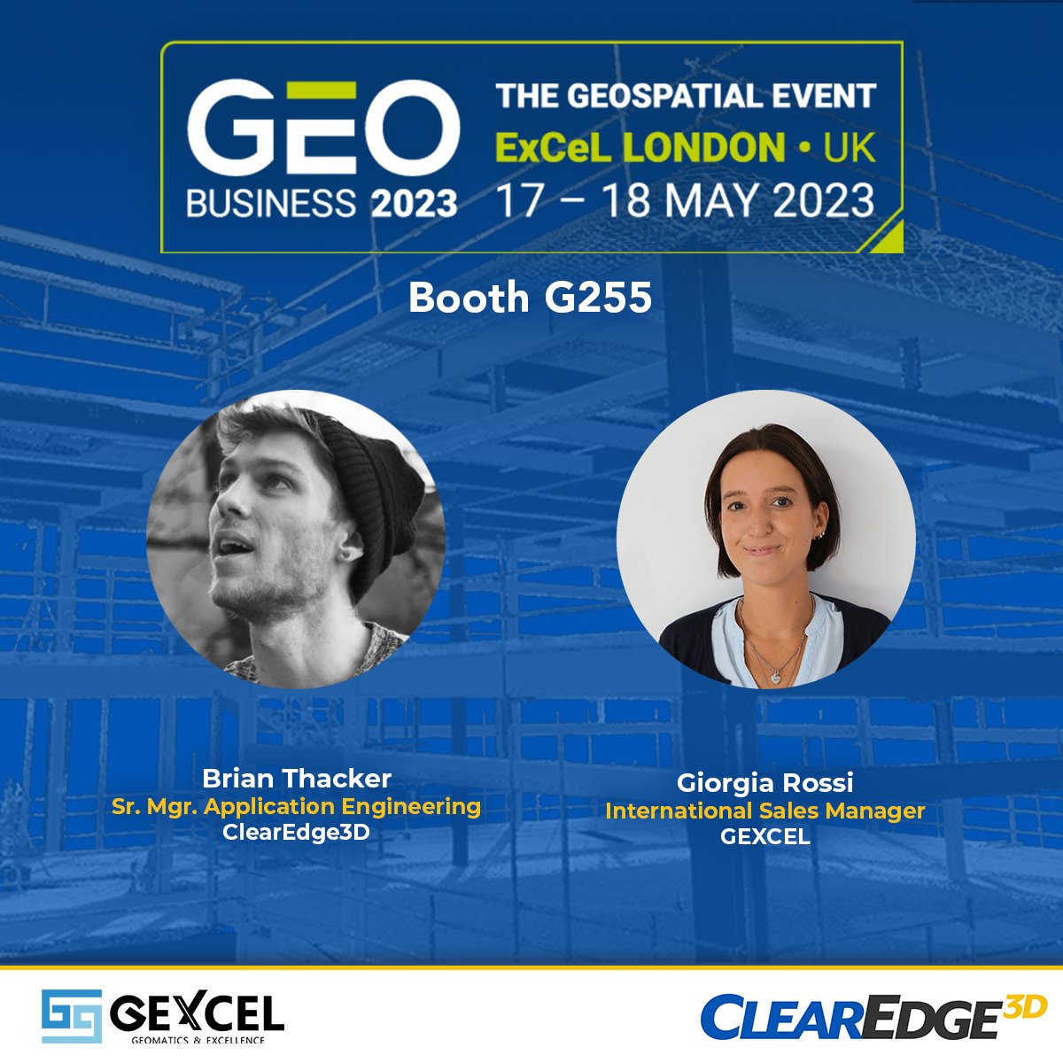 ClearEdge_3D's tweet image. Heading to @GEOBusinessShow?

Stop by Booth G255 and say hello to Brian Thacker, as well as the @GexcelSrl team!

Discover the latest advancements in #mobilemapping tech and learn how you can use mobile scan data in #Verity to perform digital QA at scale 👷‍♂️🔍🏗
