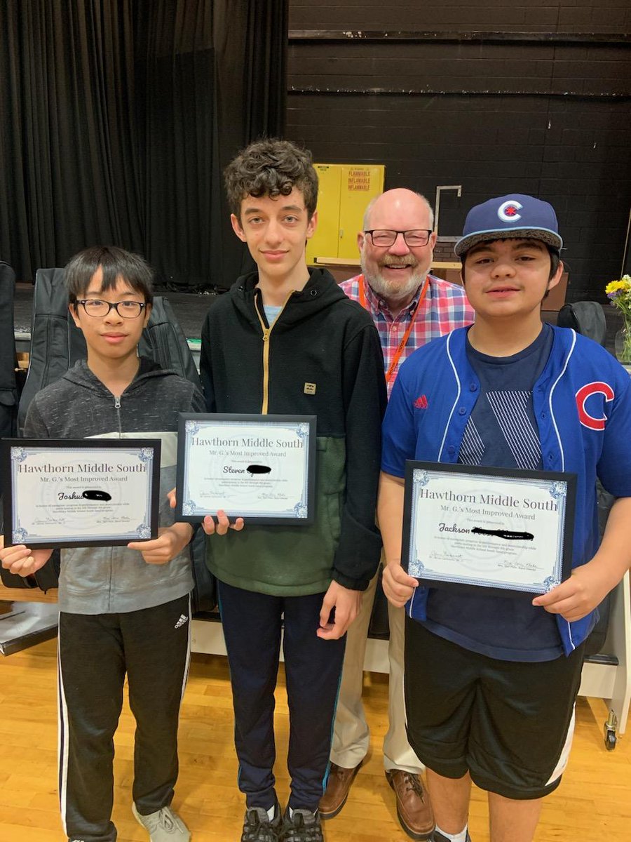 It was an honor to have Mr. G. himself join us to honor these deserving 8th graders this morning. Best of luck on the musical adventures ahead of you and job well done at MSS! You will be missed. Congratulations! <a href="/HawthornMSS/">Hawthorn Middle School South</a>