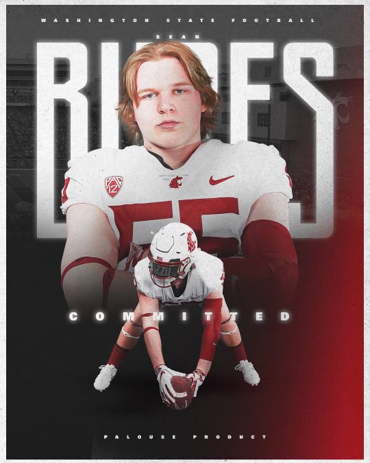 SeanBures's tweet image. COMMITTED!!! I am blessed to say that I am 100% Committed to Washington State University! Let’s get to work! GO COUGS!!! ❤️🤍
@WhitworthN @CoachDickert @TheChrisRubio @rams_north @RegJones20
