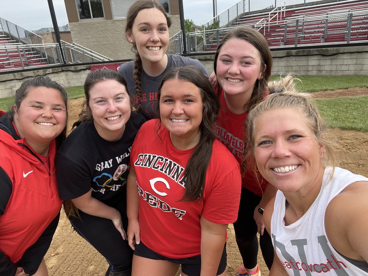 ozzyosborne25's tweet photo. Brought in some oldies but goodies to run some bases today for the first post season practice. Loved seeing these girls and bringing back faces that helped build this program. #onceacolonelalwaysacolonel #alumni #dixiepride #postseason #legacy https://t.co/aYJ3bzBZpF