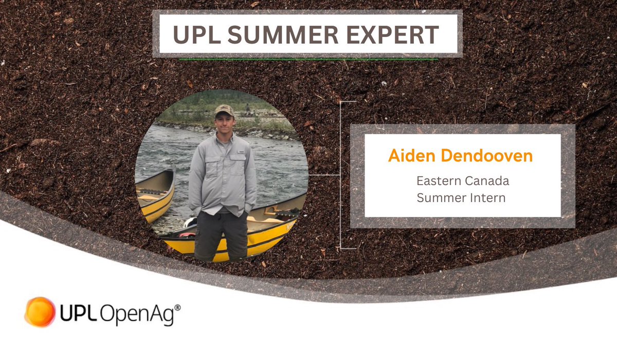 #GetToKnow Aiden Dendooven, Eastern Canada Summer Intern. Aiden comes from from a cash crop farm in Essex County, ON. You can find him backcountry camping in the summer or ice fishing on lake St. Clair in the winter! 🎣 #OpenAg #EastCdnAg