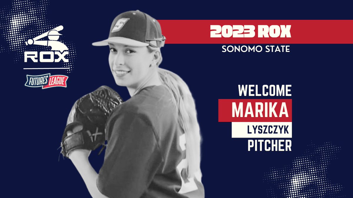 Welcome to the Rox Marika Lyszczyk! Marika is a pitcher joining us from
<a href="/SonomaSeawolves/">Sonoma State Seawolves</a> 
and Delta, British Columbia. She is also making history as the first-ever female to play in the <a href="/FuturesLeague/">The Futures League</a> 
<a href="/marikalyszczyk/">marika</a> 
🥊⚾️
 #23Rox
