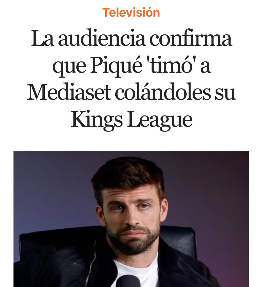 2.5% de share la kings League en TV 😱 No se podía saber …. 900.000€ a la basura Mediaset