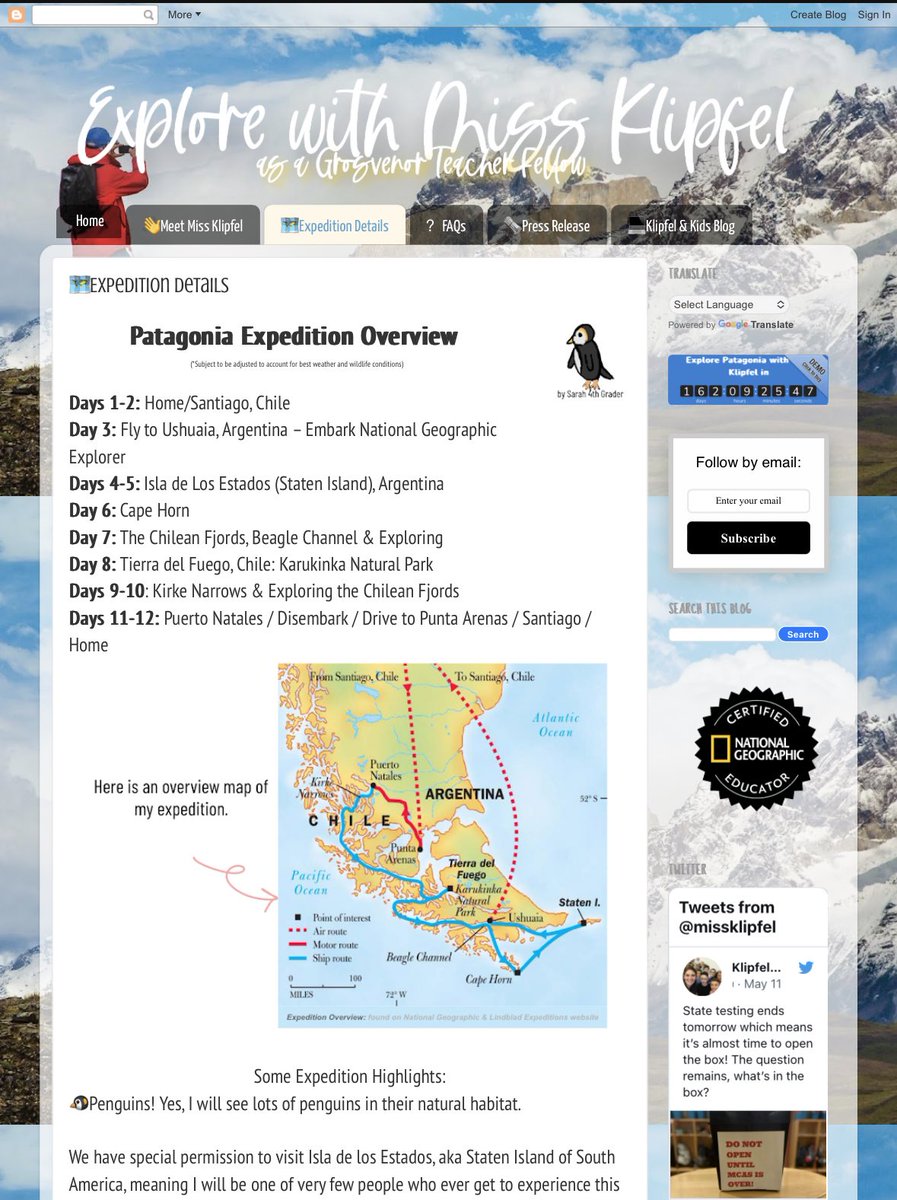 missklipfel's tweet photo. Check out my new blog https://t.co/ijigSg03kW for details about my @InsideNatGeo & @LindbladExp expedition to #patagonia as a #grosvenorteacherfellow
Until I have my own #Patagonia photos blog background ๐ธ Ralph Lee Hopkins #whereiexplore #educatorexplorer #2023GTF #ttuchat https://t.co/kXWzkVhU5f