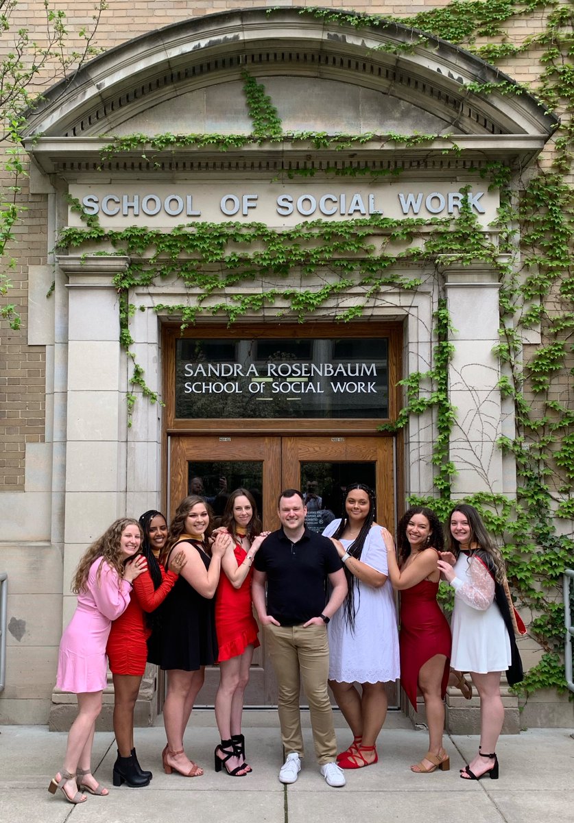 michaelhoffmei's tweet photo. What a beautiful weekend to celebrate these 7 @UWMadSocialWork graduates! It was an honor to witness their professional growth these past 9 months and I can’t wait to see all that they do to change the world with their MSWs! #OnWisconsin #BadgerGrads https://t.co/Ln6JTJgTNA