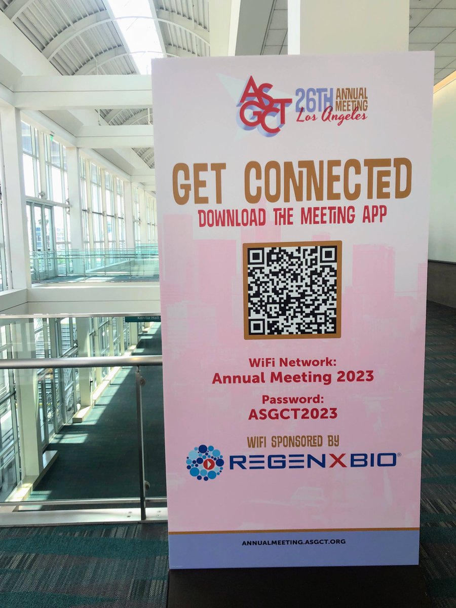 ASGCTherapy's tweet image. We're excited to welcome you to #ASGCT23 in sunny Los Angeles and virtually! Get ready by downloading the meeting app, viewing the online program, and prepping comfortable shoes annualmeeting.asgct.org/program

Tag us in your first impressions of the Meeting!